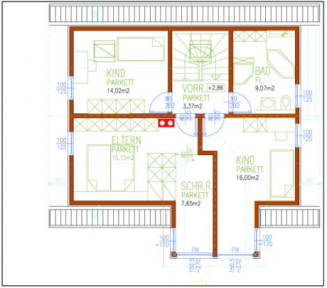 Plan Dachgeschoss