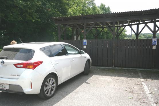 gemieteter Parkplatz